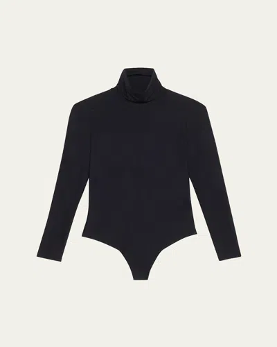 Commando Butter Turtleneck Bodysuit In Porcelain