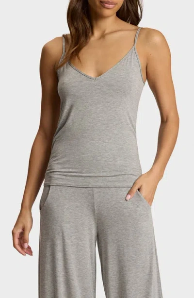 Commando Butter V-neck Shelf Bra Camisole In Gray