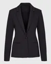 Commando Ceo Neoprene Suiting Blazer In Black
