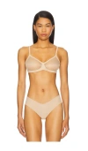 Commando Chic Mesh Bralette In Beige
