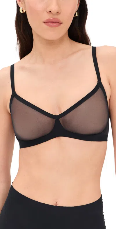 Commando Chic Mesh Bralette Black