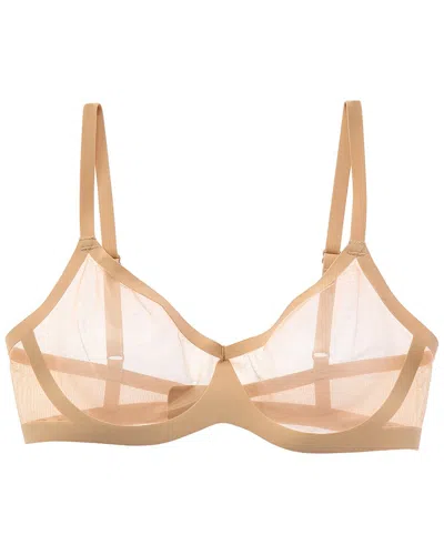 Commando Chic Mesh Bralette In Neutral
