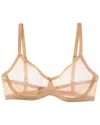 Commando Chic Mesh Bralette In Brown