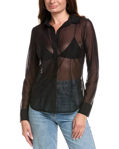 COMMANDO COMMANDO® CHIC MESH BUTTON-DOWN SHIRT