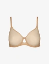 Commando Chic Mesh Full Cup Underwire Bra In Beige