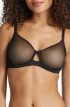 Commando Chic Mesh Full Cup Underwire Bra In Black