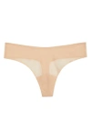 Commando Chic Mesh Thong In Beige