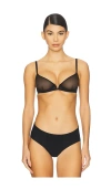Commando Chic Plunge Underwire Demi Cup In Black