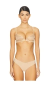 Commando Chic Plunge Underwire Demi Cup In Neutral