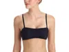 Commando Classic Bandeau Bralette In Black In Black