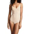 Commando Classic Control Bodysuit Thong In True Nude In Beige