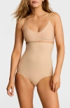 Commando Zone Smoothing High Waisted Briefs Beige In Neutral
