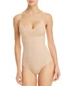 Commando Classic Control Thong Bodysuit In Beige