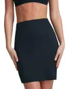 Commando Classic Half Slip With Control Short In Black In Black