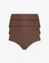 Commando Classic High Rise Bikini 3-pack In Brown