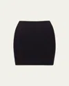 Commando Classic Microfiber Mini Half Slip W/ Shorts In Black Black