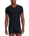 Commando Classic Microfiber V Neck Undershirt In Black