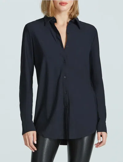 COMMANDO CLASSIC OVERSIZED BUTTON DOWN TOP IN BLACK