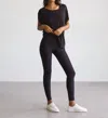 Commando Classic Perfect Control Legging In Black In Blue
