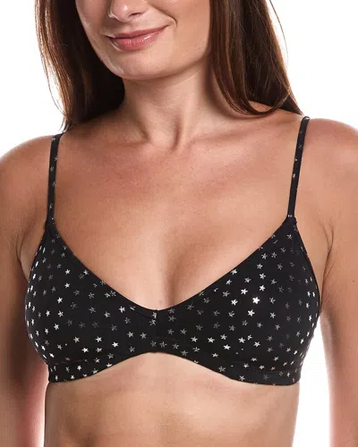 Commando Classic Print Bralette In Black