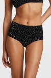 Commando Classic Print High Waist Briefs In Silver Star