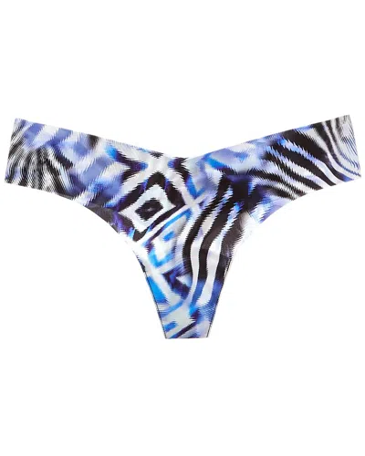 Commando Classic Print Thong In Blue