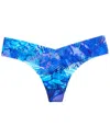 Commando ® Classic Print Thong In Blue