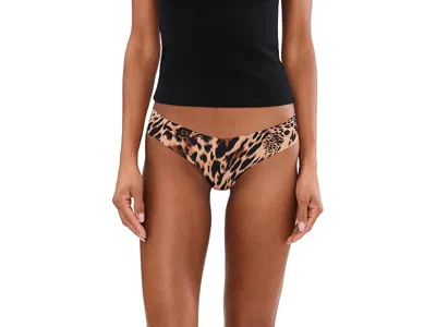 Commando Classic Print Thong Panty In Brown