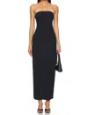 Commando Classic Strapless Maxi Slip In Black