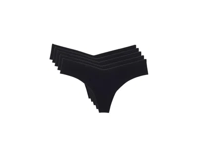 Commando Classic Thong 5-pack In Black