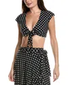 Commando Classic Wrap Cover-up Crop Top