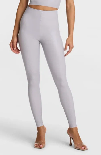 Commando Control Top Faux Leather Leggings In Purple