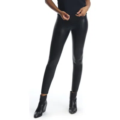 Commando Control Top Faux Leather Leggings In Blue