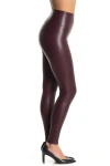 Commando Control Top Faux Leather Leggings In Brown