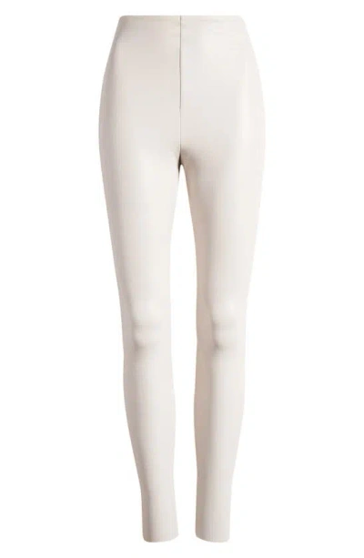 Commando Perfect Control Faux Leather Leggings In White