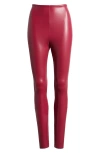 Commando Control Top Faux Leather Leggings In Raspberry