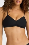Commando Cotton Blend Bralette In Black