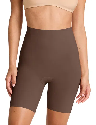 Commando Cotton Control Short In Mocha In Brown