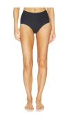 Commando Cotton High Rise Bikini Panty In Black