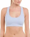 Commando Cotton Racerback Bralette In Heathered Cloud In Grey
