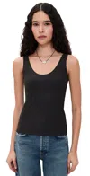 Commando Essential Cotton Tank Bodysuit In Black