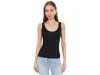 Commando Cotton Tank Top In Black