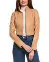 Commando ® Crop Biker Jacket In Animal Print