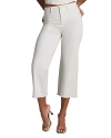 Commando Dia Raw Hem Crop Wide Leg Jeans In Porcelain