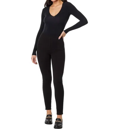 COMMANDO DENIM LEGGING IN BLACK