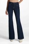 Commando Do It All Stretch Denim Flare Leggings In Dark Indigo