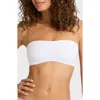 Commando Double Take Lace-trimmed Stretch-jersey Bandeau Bra In White
