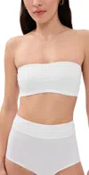 Commando Double Take Lace Bandeau Bra In White