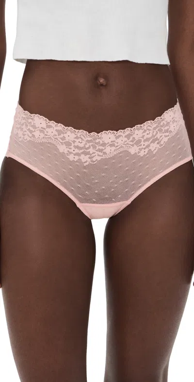 Commando Double Take Lace Bikini Blush In Pink