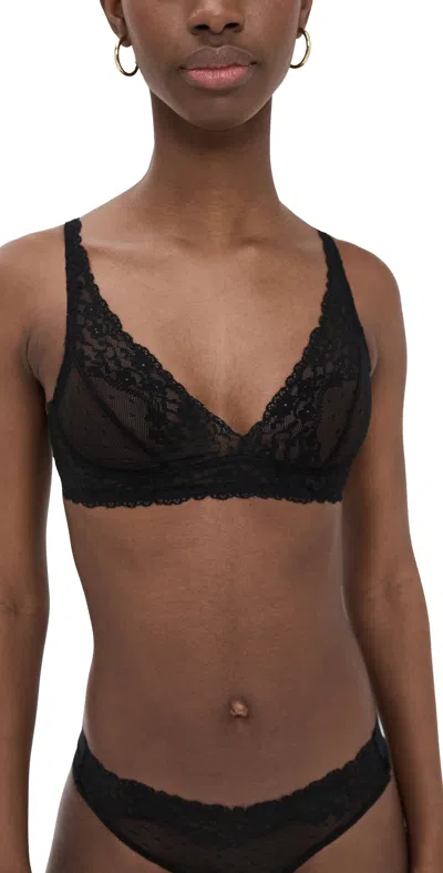 Commando Double Take Lace Bralette Black
